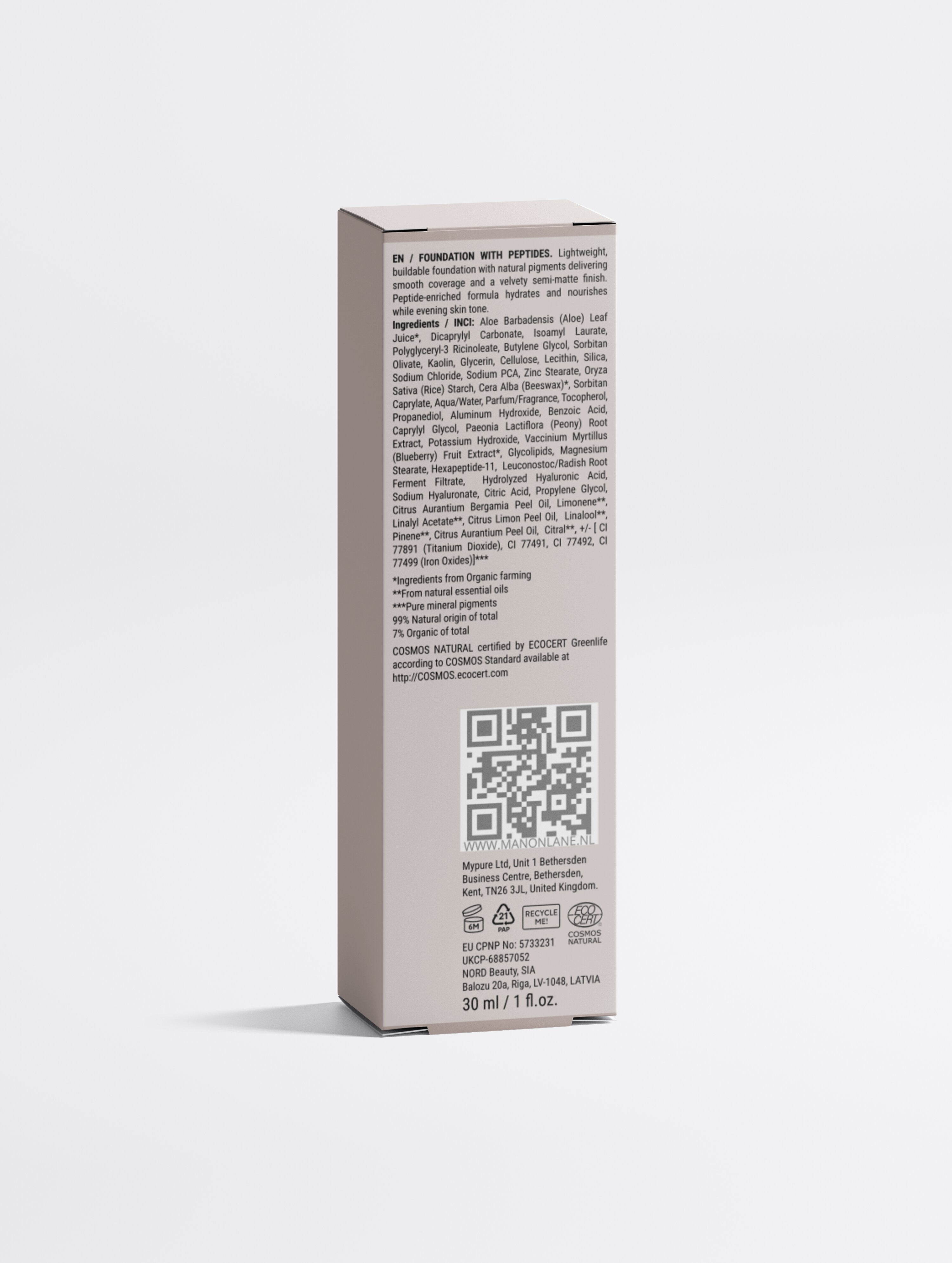 Foundation with Peptides, 15 Light Cool