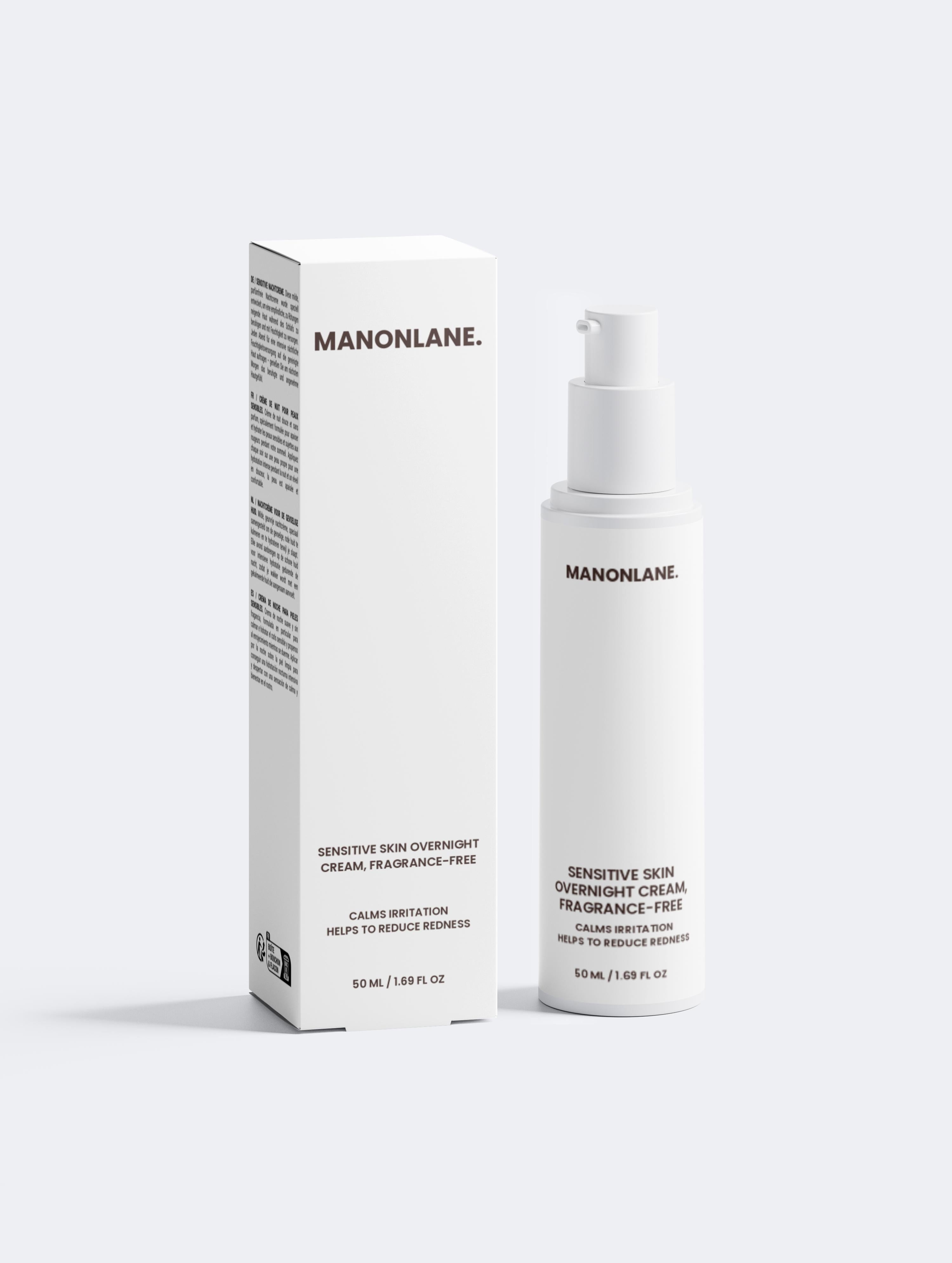 Sensitive Skin Overnight Cream, Fragrance-Free