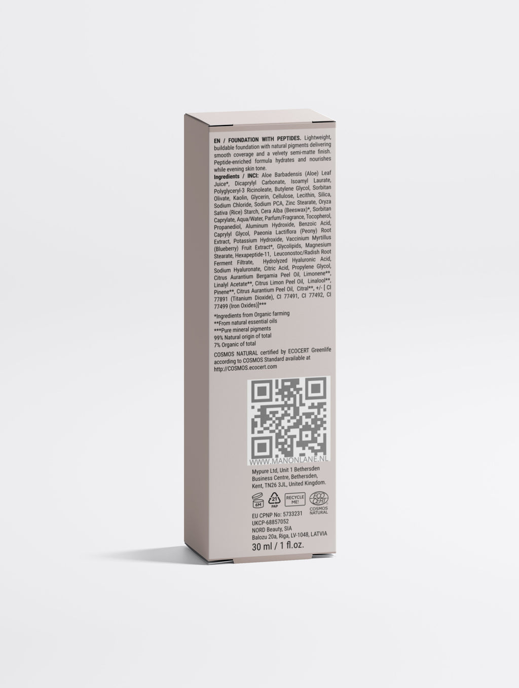 Foundation with Peptides, 20 Medium Neutral