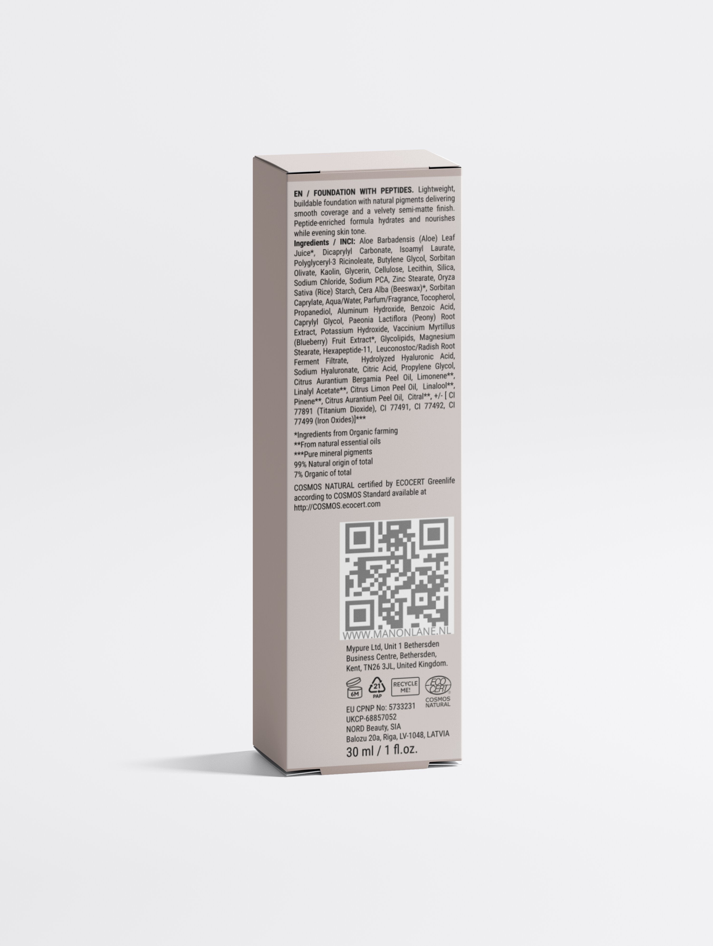 Foundation with Peptides, 20 Medium Neutral