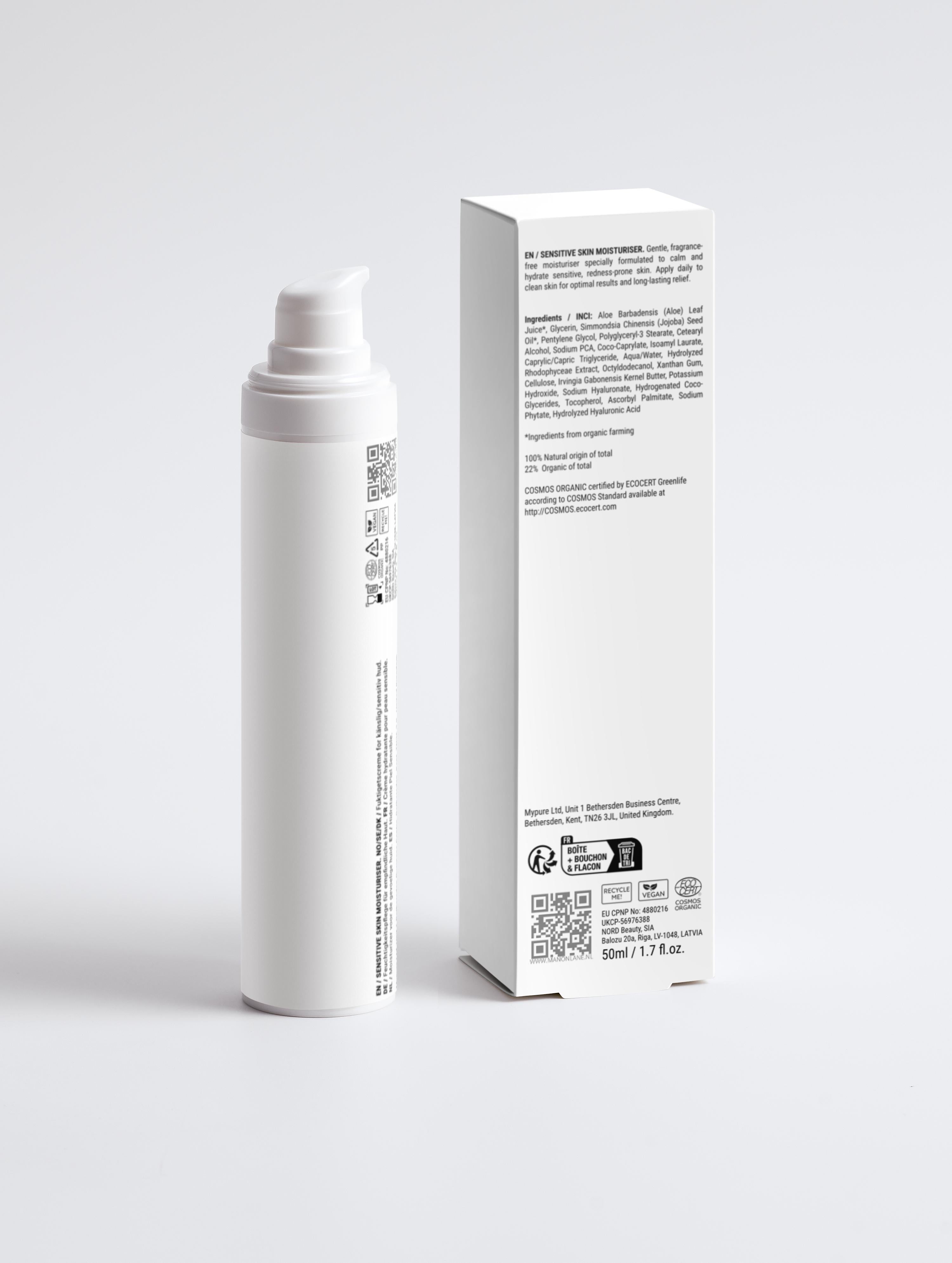 Sensitive Skin Moisturiser, Fragrance Free